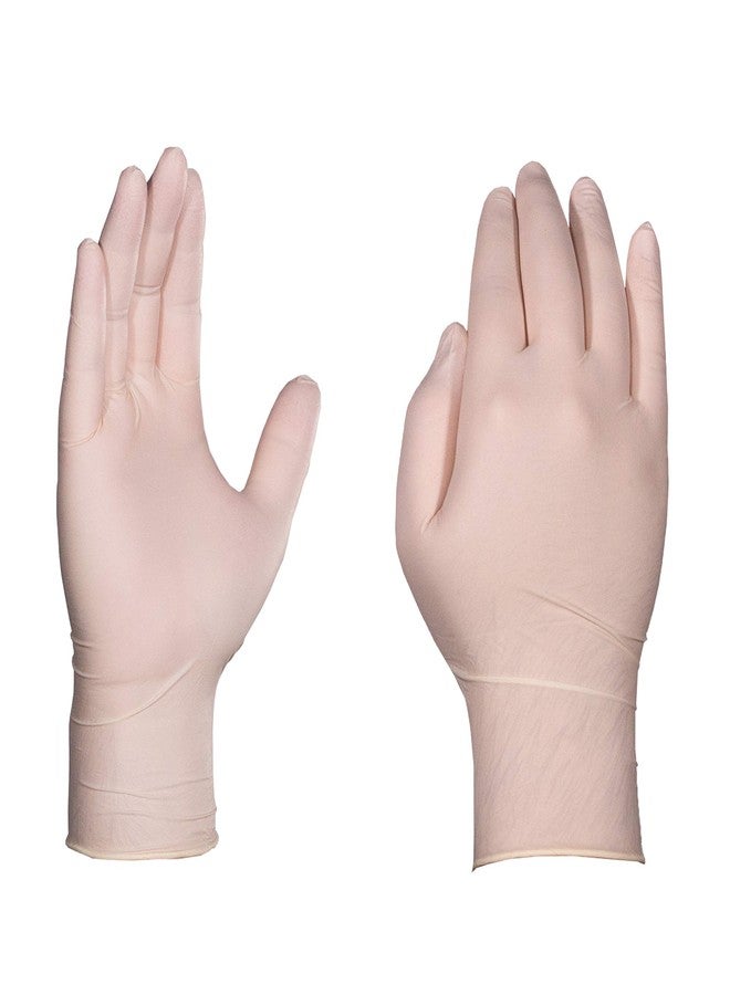 GLOVEWORKS قفازات GLOVEWORKS الصناعية من اللاتكس العاجي، علبة تحتوي على 100 قفاز، سمك 4 مل، مقاس كبير، خالية من البودرة، ذات سطح محكم، للاستخدام مرة واحدة، TLF46100-BX - Image 3